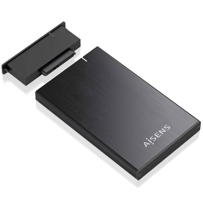 Aisens ASE-2527B Carcasa de disco duro/SSD 2.5 pulg. Negra